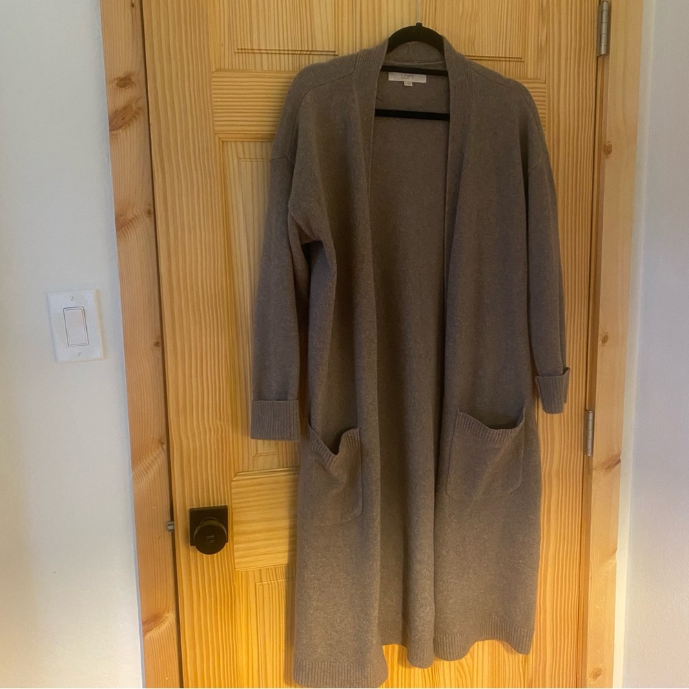 LOFT Taupe Women's Cardigan